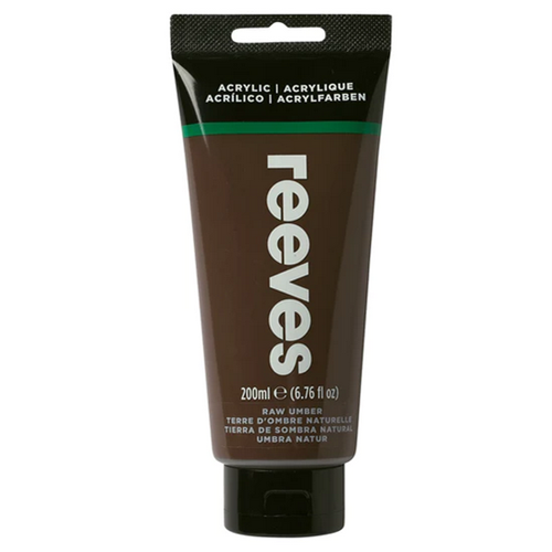 Reeves Artists' Acrylic Colour Raw Umber 200mL